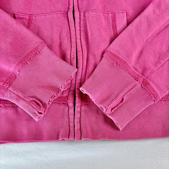 Aeropostale Y2K Pink Zip Up Jacket Hoodie Small - Picture 7 of 7